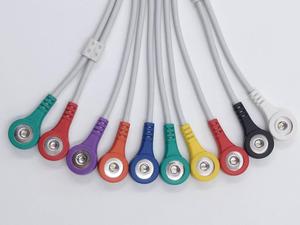 Professional Factory Made Compatible Kenz 10-Lead <strong>ECG</strong> <strong>Cable</strong> /EKG <strong>Cable</strong> Snap IEC Kenz <strong>12-lead</strong> <strong>Ecg</strong> <strong>Cable</strong>