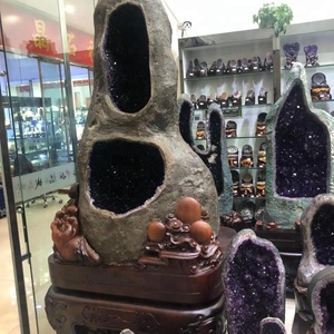 Groothandel Natuurlijke Kwartskristal Brazilië Paarse Amethist Grot Braziliaanse Amethist <span class=keywords><strong>Geode</strong></span> Te Koop - Product Image 6
