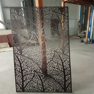 Écran <span class=keywords><strong>métallique</strong></span> <span class=keywords><strong>extérieur</strong></span> en aluminium découpé au laser pour mur-rideau ou clôture avec motif artistique - Product Image 4