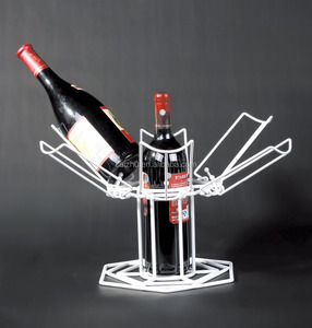 Fil métallique mignon bouteille <span class=keywords><strong>porte</strong></span> - gobelet, Casier à vin - Product Image 1