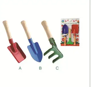 3 pz Bambini Attrezzo Da Giardino Set e Bambini Attrezzi Da Giardino