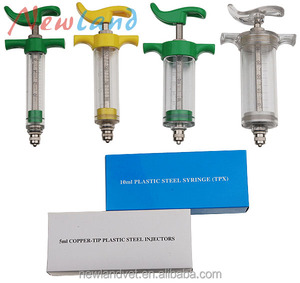 NL206 10ml 20ml 30ml 50ml plastik çelik veteriner otomatik ilaç hayvan enjektör şırınga - Product Image 1