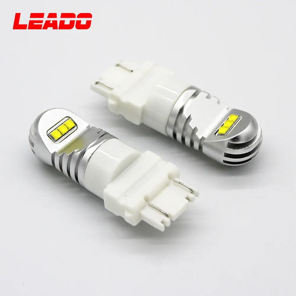 Automobile Éclairage 30W Ambre Jaune États-unis Ba15D Bau15D T20 Led Stop Frein Ampoule 12V 3157 Led Pour Voiture