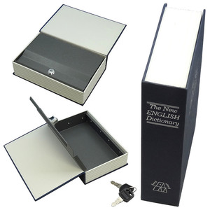 Caja de Seguridad, caja de almacenamiento de libros falsos con bloqueo de llave de diccionario - Product Image 1
