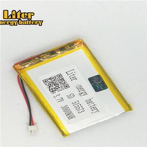 Plug 2,5-2 P <strong>3</strong>,7 515573 3000 mAh rechargeable LiPo battery solar rechargeable lithium-ion polymer lithium battery with PCM - Product Image 3