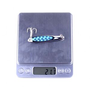 Leurre métallique de type cuillère avec anneau <span class=keywords><strong>fendu</strong></span> en fer, appât artificiel de haute qualité idéal pour la pêche au bar ou au brochet, 7CM, 21G - Product Image 6