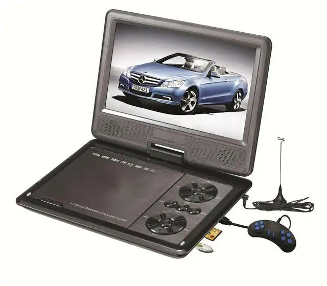 Grote Maat 15 Inch MP5 Fm Tv Evd Vcd Game Photo Sd Usb 3D Draagbare Dvd-speler