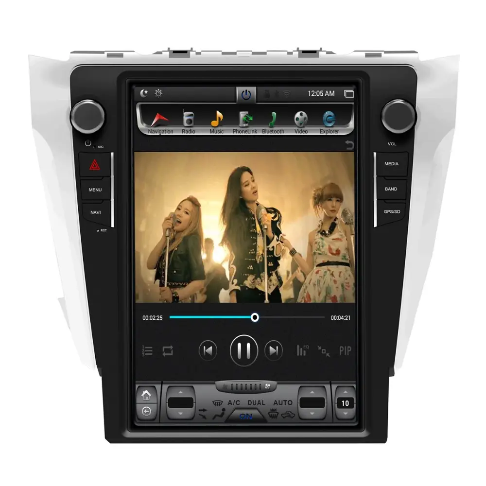 ZESTECH 12.1 "inç Android Toyota Camry 2015 ~ 2017 araba radyo ses Video multimedya DVD OYNATICI WIFI GPS Navi