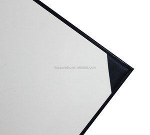 PU Leather Certificate Holder Diploma Cover With Imprint Logo for <strong>A4</strong> <strong>File</strong> - Black - Product Image 3