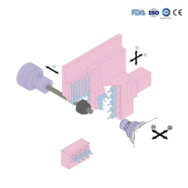 Pas cher 5 Axes Micro Cnc Mill Tour Machine