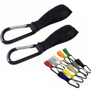 High quality keychain climbing aluminum carabiner hook for decoration with colorful strap