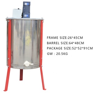 Thiết bị nghề nuôi ong 4 khung điện mật ong vắt Máy Mật Ong Bee ly tâm vắt công cụ - Product Image 4
