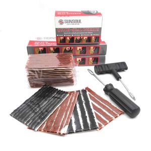 Sunsoul Quick Soft tire Puncture Tubeless repair kit for car Rubber Plug Black Brown Repair 100*6mm Tire Seal String