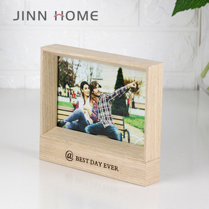 Jinn nhà ngày tốt nhất bao giờ gỗ khung ảnh 4*6 thiết kế mới hình chữ nhật khung gỗ với Laser khắc cho hình ảnh và tự làm - Product Image 3