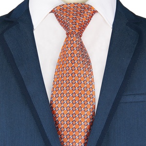 Homme Mode Élégant 100% Fait main en soie Orange Jaune Paisley Plaid <span class=keywords><strong>Cravate</strong></span> <span class=keywords><strong>Dorée</strong></span> - Product Image 4