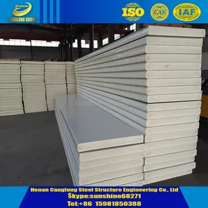 Chống cháy acoustic rockwool cách điện cấu trúc bánh sandwich wall panel đối với đúc sẵn nhà