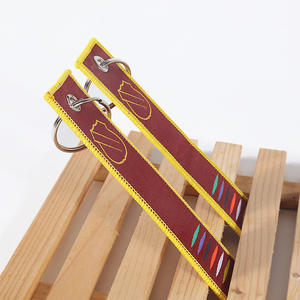 Promosyon dokuma jakarlı bilek kayışı anahtarlık anahtarlık aracı yansıtıcı kordon - Product Image 3