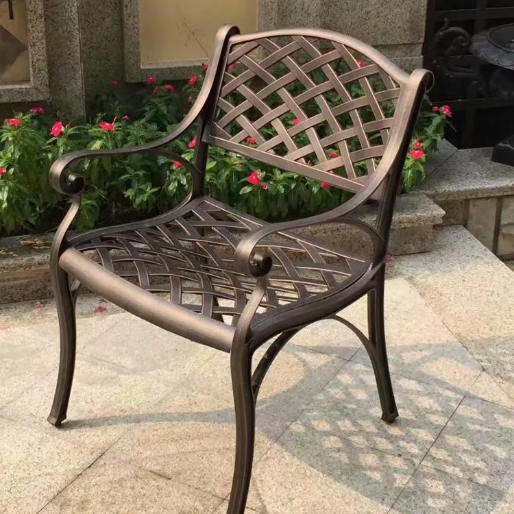 Hot Sale Garden Cast Aluminum Dining Chair