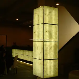 Lampu latar dekoratif menggunakan Harga terbaik batu Alabaster putih