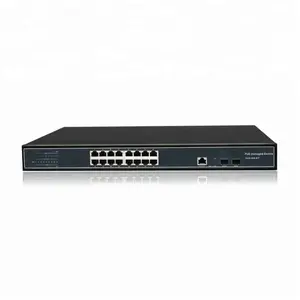 2 puertos SFP 16 puertos 1000m Power over Ethernet switch Poe manejable