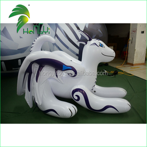 Hongyi White aufblasbare Schnee drache Cartoon Typ Tiers pielzeug zum Verkauf - Product Image 1