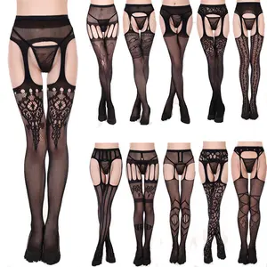 Collants de compression sexy et bon marché pour femmes, style collants résille, collants résille pour le corps - Product Image 1
