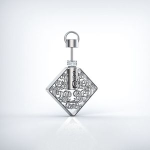 MUB 2017 plata caliente del oro del estilo y collar antiguo de la joyería del perfume del color, colgante de la botella de perfu - Product Image 5