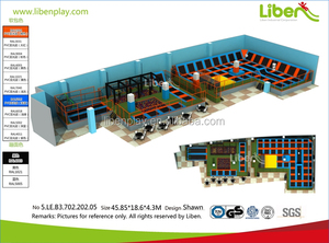 5. LE.B3.702.151.00-4 Oem y Odm Rectángulo Mosca Cama Parque Al Aire Libre Grandes Trampolines Con Foso De Espuma - Product Image 4