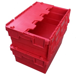 QS 60L 100% <span class=keywords><strong>Virgin</strong></span> Pp Tổ Ngăn Xếp Lưu Trữ Container Nhựa Tote Hộp Di Chuyển Thùng Cho Vận Chuyển Với Nắp Vận Chuyển Hậu Cần - Product Image 3