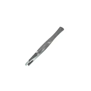 cheap eyebrow tweezers carbon steel electronic coating chrome plated tweezers