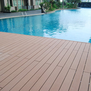 Revêtement de sol de balcon anti-UV imperméable WPC Revêtement de sol extérieur en bois-plastique composite Terrasse - Product Image 5