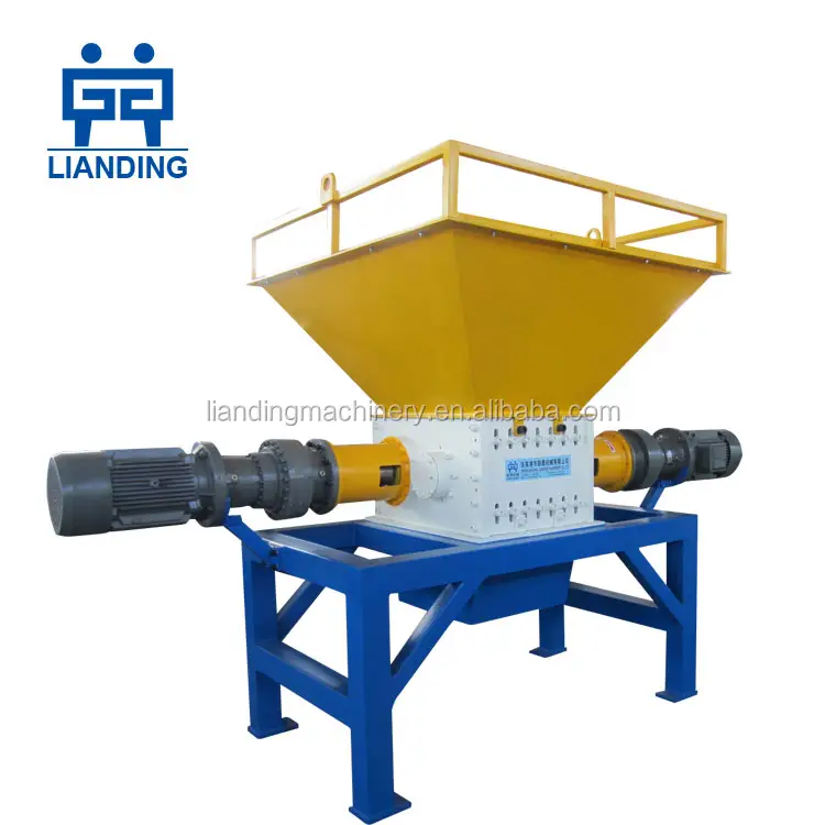 high quality double shaft plastic shredder,waste rubber/paper/tire/metal recycling machine