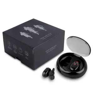 Chuyên nghiệp bluetooth stereo earbuds V5 TWS tai nghe tai nghe bluetooth tai nghe không dây bluetooth tai nghe với sạc trường hợp