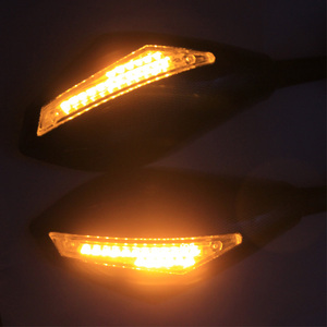 RACEPRO-Espejo de motocicleta con intermitentes LED, espejos de moto integrados para Kawasaki/ Suzuki / Yamaha / <span class=keywords><strong>Ducati</strong></span> - Product Image 6
