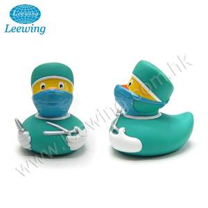 Pato de goma flotante amarillo para clínica hospitalaria profesional, juguete de baño para Doctor - Product Image 4