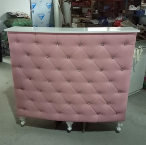 2019 último 3 años de garantía de estilo europeo rosa y blanco moderno recepción Mostrador de cajero - Product Image 2