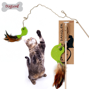 2018 mejor gato suministra campana juguete interactivo del gato naturaleza pluma teaser - Product Image 3