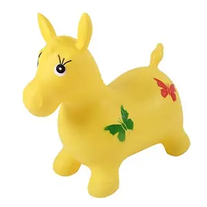 促销玩具跳跃动物玩具，圣诞节 PVC 跳跃动物，环保塑料跳跃马