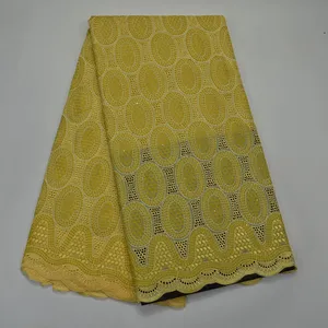 Popular color suizo del algodón/algodón voile tela/tela suiza del cordón