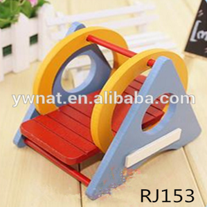 Jouets d'hamster de haute qualité, jouets en bois naturel et cage de hamster, avec design coloré, offre spéciale - Product Image 3