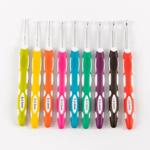 Бестселлер Высокое качество эргономичный многоцветные больше ручка для вязания крючком