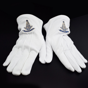 刺Embroideryデザイン新製品メイソンコットングローブ1pcs/ppバッグKunshan US/EU Standard Lifeng White 23CM - Product Image 2