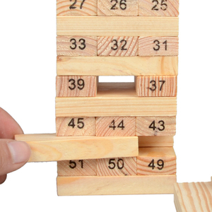 Classico Set <span class=keywords><strong>di</strong></span> blocchi da costruzione in <span class=keywords><strong>legno</strong></span> per bambini giochi da tavolo a <span class=keywords><strong>torre</strong></span> impilabili - Product Image 3