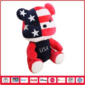 Nette Persönlichkeit Plüsch Teddybär mit Flagge auf den Körper - Product Image 2