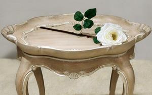 New Design Antique Solid Wood Hand Carved <strong>White</strong> <strong>Small</strong> Coffee <strong>Table</strong> French Style Side <strong>Table</strong> for Living Room BF05-151103-18 - Product Image 4