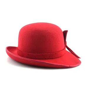 หมวกสักหลาดขนสัตว์แฟชั่น,หมวก Fedora สำหรับผู้หญิงสำหรับฤดูหนาวผู้จัดจำหน่ายจากประเทศจีน