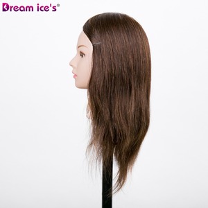 DREAM.ICE 100% Vrais Cheveux de <span class=keywords><strong>Femme</strong></span> Humaine 8-24 Pouces #613 Brun <span class=keywords><strong>Blonde</strong></span> Tête de <span class=keywords><strong>Mannequin</strong></span> pour Cheveux Tressage Formation Épaule <span class=keywords><strong>Mannequin</strong></span> - Product Image 4