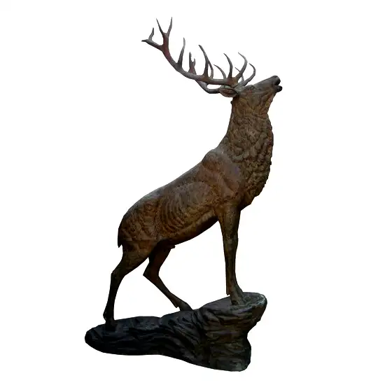 Home or garden art decoration animal bronze deer statue sculpture