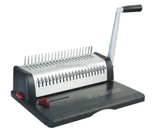 The hot selling products desktop comb binding machine plastic binding combs binder with 21 rings