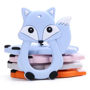 New Product Ideas Sensory Baby Teether Toys, Baby Teething Fox Silicone Teether